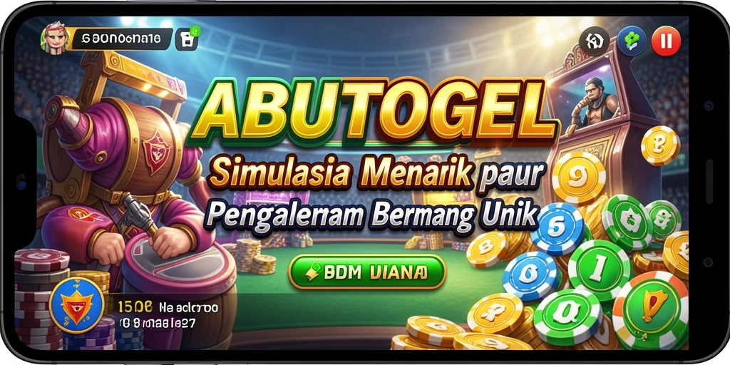 Tampilan gameplay ABUTOGEL dengan fitur simulasi yang menarik.