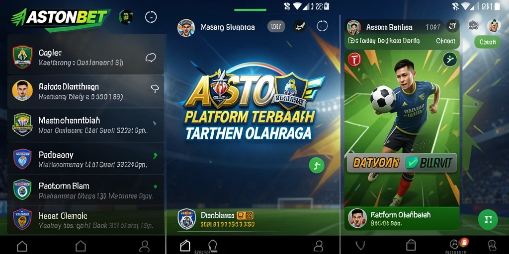 Tampilan utama gameplay taruhan olahraga di ASTONBET.