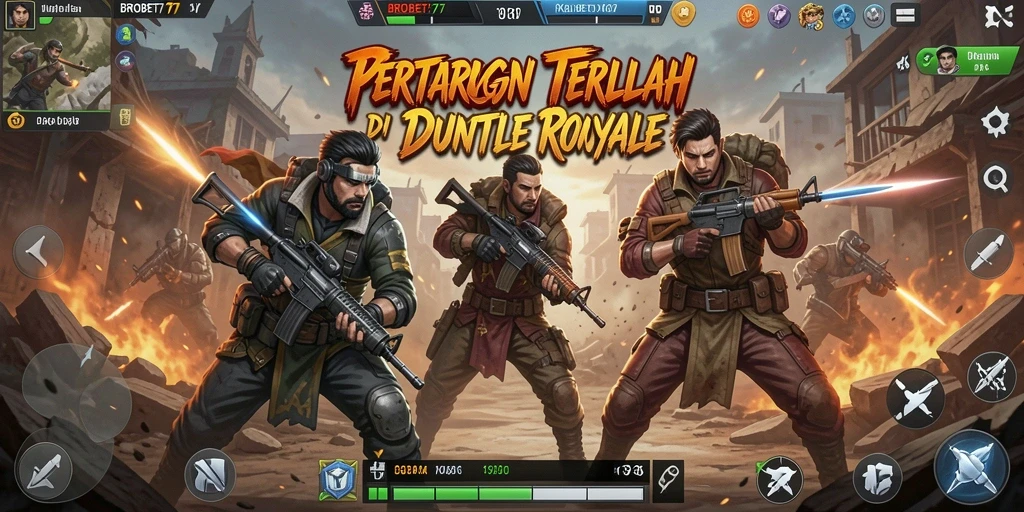 Gameplay seru BROBET77 dengan pertempuran intens.
