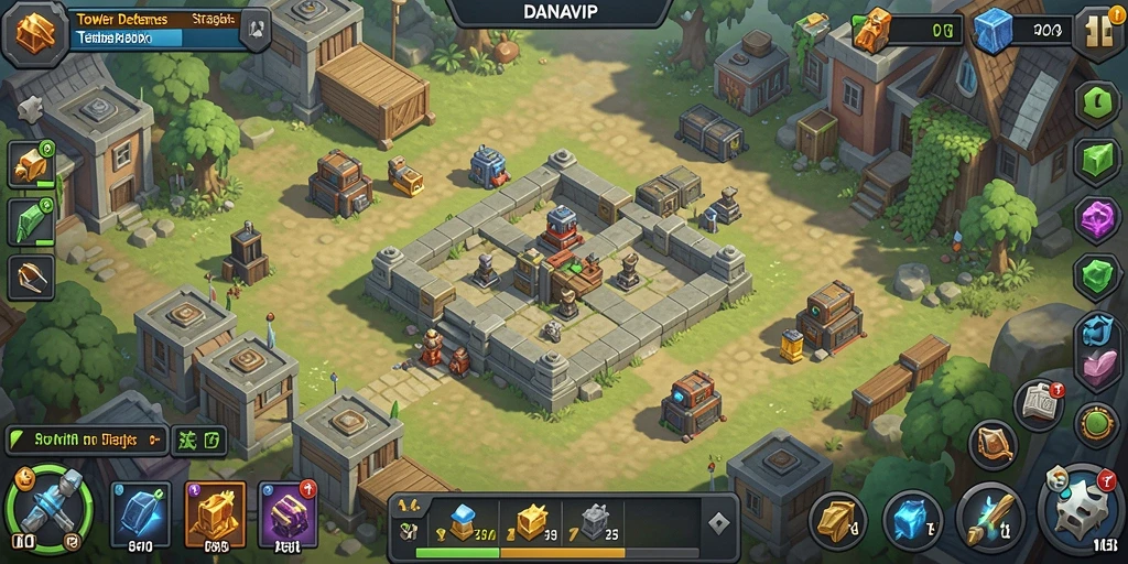 Tampilan gameplay seru dan strategis dari DANAVIP.