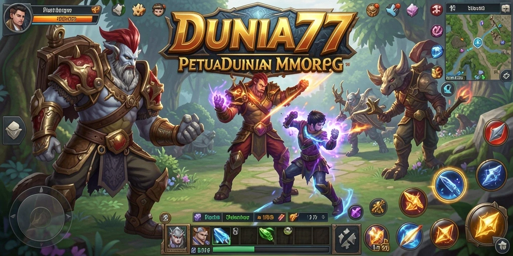 Tampilan gameplay DUNIA77 yang seru dan menakjubkan.