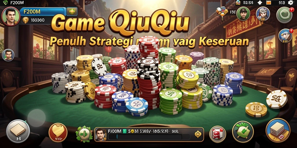 Tampilan gameplay QiuQiu yang seru dan mendebarkan.