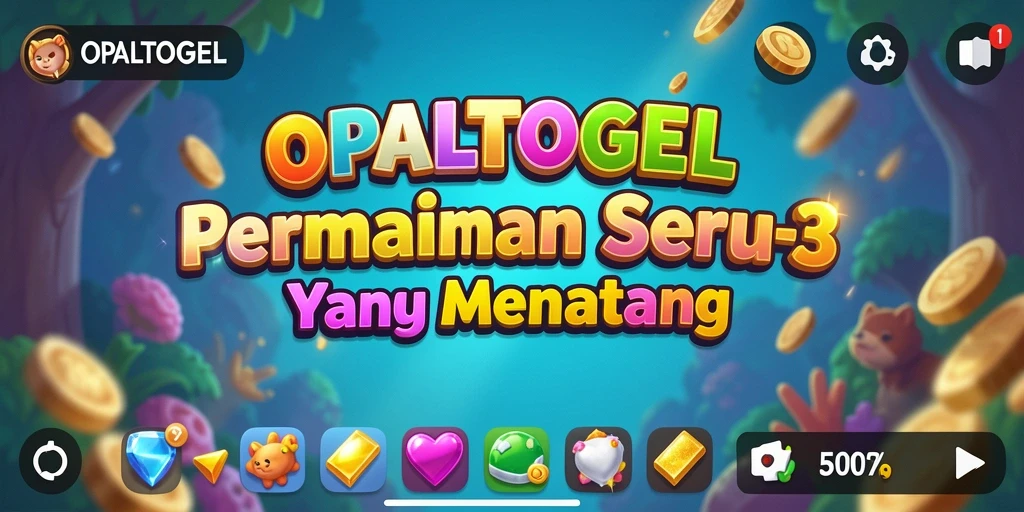 Tampilan gameplay seru dan menawan dari OPALTOGEL.